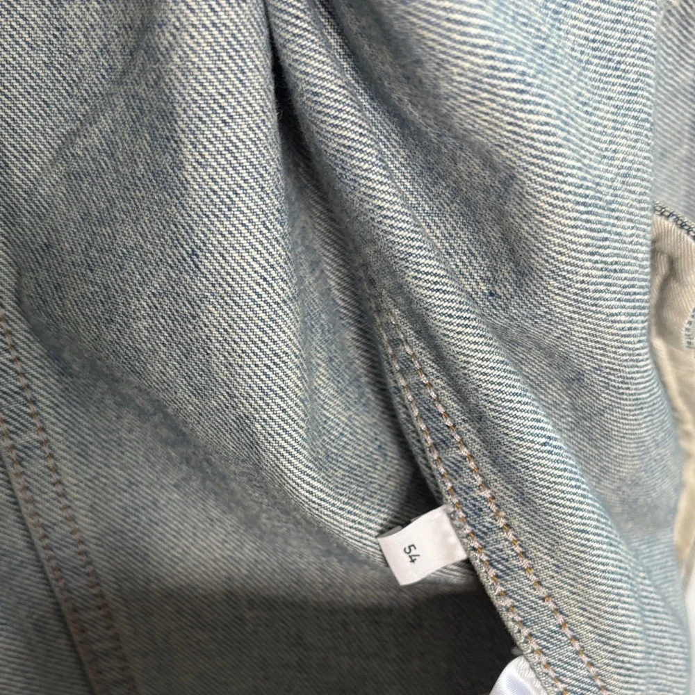 Gucci GG Logo Collared Button Up Denim Men's Jacket sz 54/XXL